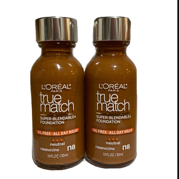 COPY - Lot of 2 L'Oreal Pairs True Match Super Blendable Makeup n8 Cappuccino O… - Picture 5 of 5